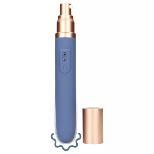 Loveline Travel - vibrador recarregável com reservatório de lubrificante - azul