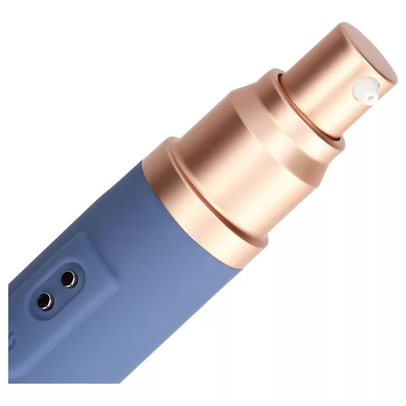 Loveline Travel - vibrador recarregável com reservatório de lubrificante - azul