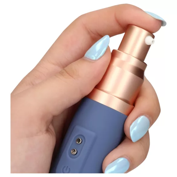Loveline Travel - vibrador recarregável com reservatório de lubrificante - azul