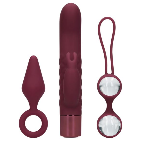 Loveline (S)explore - Conjunto de brinquedos íntimos para mulheres - (vermelho)