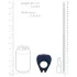 Loveline - anel peniano vibratório recarregável - silicone azul