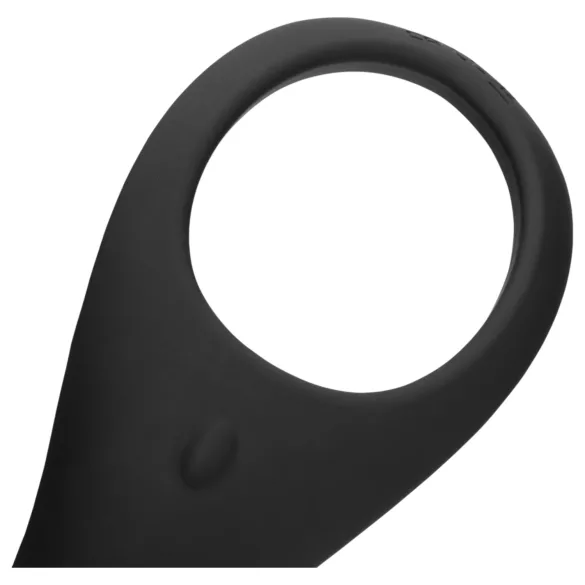 Loveline - anel peniano e escrotal vibratório recarregável - silicone preto