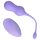 Loveline - Bola de Kegel vibratória roxa com controle remoto