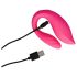 Loveline - Vibrador Duplo Rádio Recarregável (Rosa)