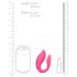 Loveline - Vibrador Duplo Rádio Recarregável (Rosa)