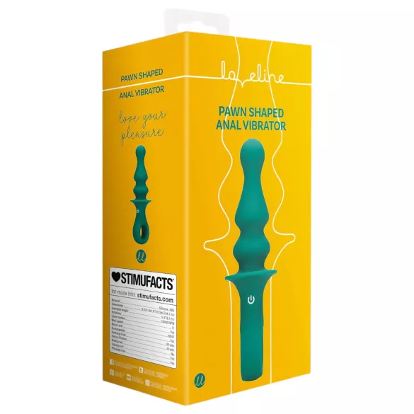 Loveline - vibrador anal recarregável com pérolas - verde