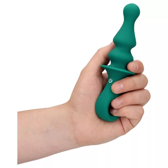 Loveline - vibrador anal recarregável com pérolas - verde