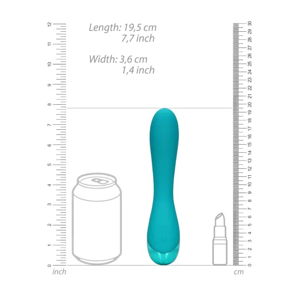 Loveline - vibrador ponto G recarregável - silicone turquesa