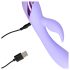 Loveline - Vibrador Coelho com Estimulador de Clitóris (Roxo)