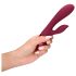 Loveline - vibrador recarregável com massageador de clitóris (vermelho)
