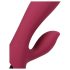 Loveline - vibrador recarregável com massageador de clitóris (vermelho)