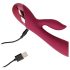 Loveline - vibrador recarregável com massageador de clitóris (vermelho)