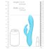 Loveline - Vibrador à prova d'água com orelhinha (azul)