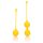 Loveline - Conjunto de Bolas de Silicone - 2 peças (amarelo)