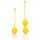 Loveline - bolas tailandesas de silicone - kit 2 peças - amarelo