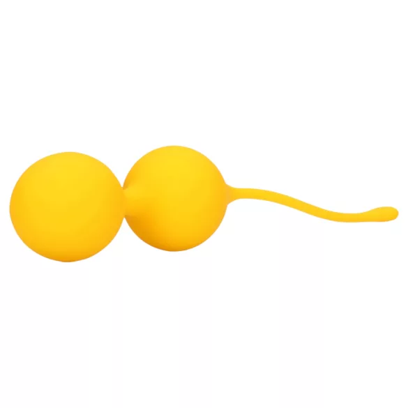 Loveline - bolas tailandesas de silicone - kit 2 peças - amarelo