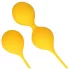 Loveline - bolas tailandesas de silicone - kit 2 peças - amarelo