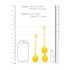 Loveline - Conjunto de Bolas de Silicone - 2 peças (amarelo)