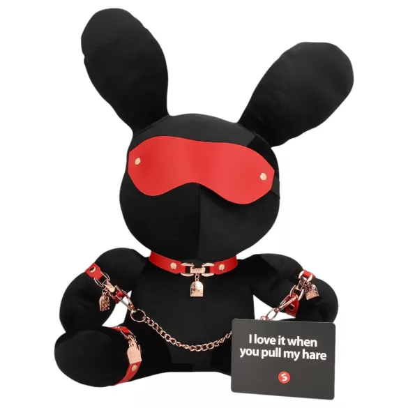 Bondage Rabbit - Fantasia BDSM coelho - acessório fetiche - preto