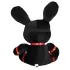 Bondage Rabbit - Fantasia BDSM coelho - acessório fetiche - preto