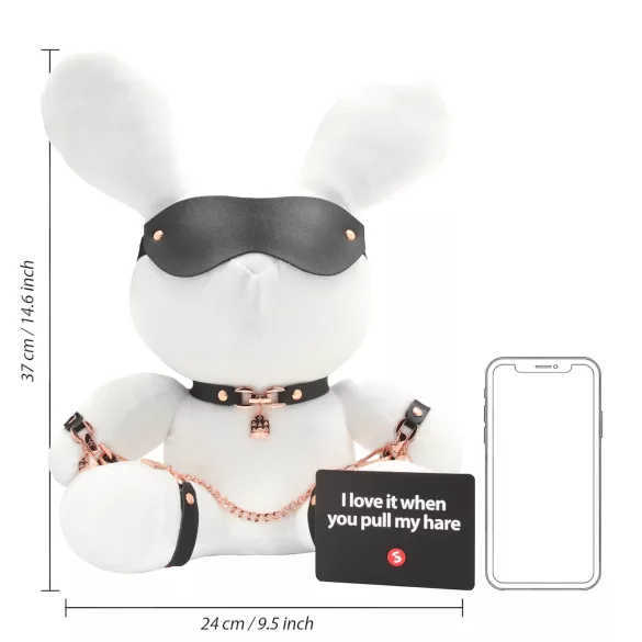 Bondage Rabbit - plug anal coelho BDSM - branco