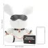 Bondage Rabbit - plug anal coelho BDSM - branco