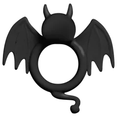 S-Line - anel peniano vibratório morcego - silicone preto