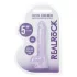 RealRock - dildo realista com testículos (roxo) - 12,7 cm