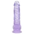 RealRock - dildo realista com testículos (roxo) - 12,7 cm