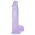 RealRock - dildo realista com testículos (roxo) - 12,7 cm