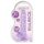 REALROCK - Dildo Realista Transparente - Roxo (17cm)