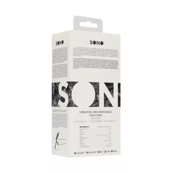 No.88 - anel peniano vibratório - silicone preto