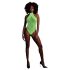 Ouch! - Body efeito fosforescente com tiras (neon verde) - XL-4XL
