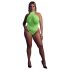 Ouch! - Body efeito fosforescente com tiras (neon verde) - XL-4XL