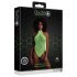 Ouch! - Body efeito fosforescente com tiras (neon verde) - XL-4XL