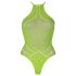 Ouch! - Body efeito fosforescente com tiras (neon verde) - XL-4XL