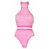 Ouch! - Conjunto de lingerie fluorescente (rosa)