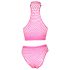 Ouch! - Conjunto de lingerie fluorescente (rosa)