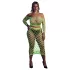 Ouch! - conjunto saia e top fosforescente - neon verde