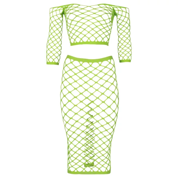 Ouch! - conjunto saia e top fosforescente - neon verde