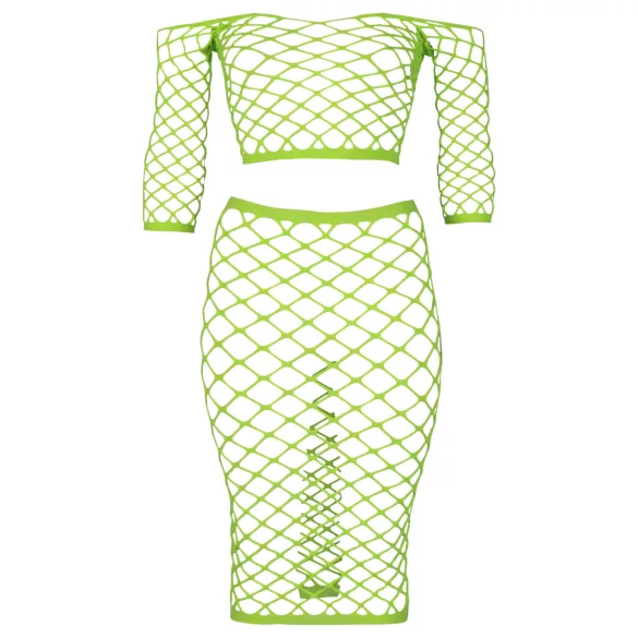 Ouch! - conjunto saia e top fosforescente - neon verde