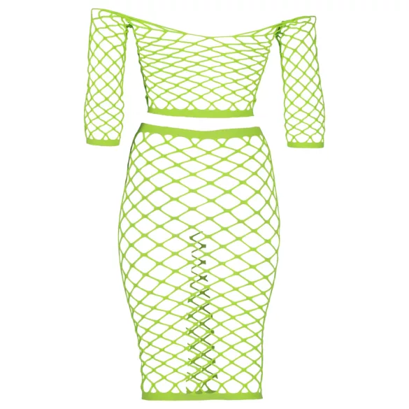 Ouch! - conjunto saia e top fosforescente - neon verde