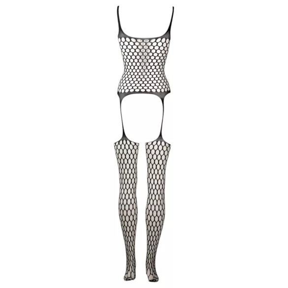 Le Désir - conjunto sensual arrastão com poás - preto - S-XL