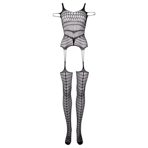 Le Désir - conjunto lingerie arrastão - preto - S-XL