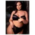 Le Désir - Conjunto lingerie plus size 3 peças - preto (XL-4XL)