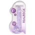 RealRock - dildo realístico transparente - roxo 19cm
