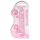 REALROCK - Dildo Realístico Transparente - Rosa (19 cm)