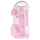 RealRock - dildo realístico transparente - rosa 19cm