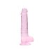 REALROCK - Dildo Realístico Transparente - Rosa (19 cm)