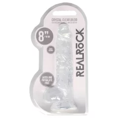 RealRock - dildo realístico transparente - 19cm